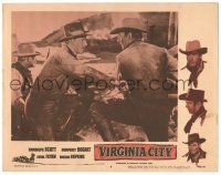 8p962 VIRGINIA CITY LC #6 R56 Errol Flynn reaches for Randolph Scott's gun!