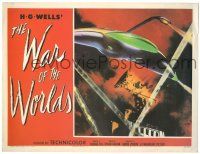 8p966 WAR OF THE WORLDS LC Fantasy #9 '90s incredible image of space ship attacking city!
