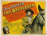 8p269 WESTERNER TC '40 cool image of Gary Cooper on horseback, Doris Davenport!