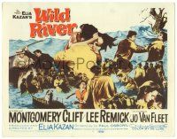 8p274 WILD RIVER TC '60 cool art of Montgomery Clift & Lee Remick, directed by Elia Kazan!