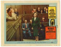 8p976 WITNESS FOR THE PROSECUTION LC #3 '58 Billy Wilder, Tyrone Power, Marlene Dietrich!