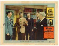 8p977 WITNESS FOR THE PROSECUTION LC #4 '58 Wilder, Tyrone Power, Henry Daniell, Charles Laughton!