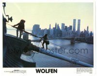 8p978 WOLFEN LC #4 '81 cool image of people on top of Manhattan Bridge, werewolf horror!