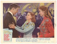 8p987 WORDS & MUSIC LC #5 '49 Judy Garland welcomes Tom Drake and Janet Leigh to Hollywood!