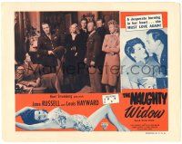 8p995 YOUNG WIDOW LC R52 sexy brunette Jane Russell, Louis Hayward & cast!