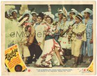 8p998 ZIEGFELD GIRL LC '41 image of Judy Garland & cast in Calypso Jive dance number!