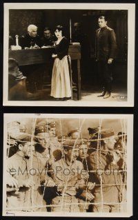 8r849 BARBED WIRE 2 8x10 stills '27 Pola Negri testifies to Charles Lane, Clive Brook, WWI POW's!