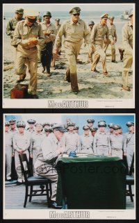 8r232 MacARTHUR 2 8x10 mini LCs '77 daring brilliant, stubborn WWII Rebel General Gregory Peck!