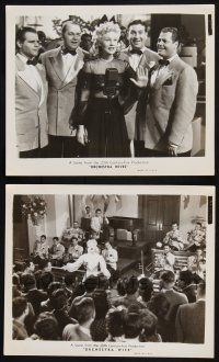 8r932 ORCHESTRA WIVES 2 8x10 stills '42 great images of pretty Marion Hutton singing with bands!
