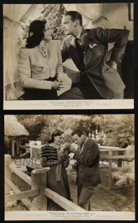 8r996 YOUNG IN HEART 2 7.75x9.5 stills '38 images of Paulette Goddard and Douglas Fairbanks Jr.!