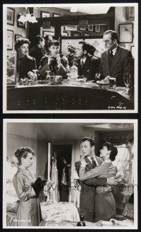 8r998 YOUNG WIVES' TALE 2 English 8x10 stills '52 young seventh billed Audrey Hepburn, Greenwood!