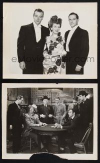 8r884 FLAME OF BARBARY COAST 2 8x10 stills '45 John Wayne, Ann Dvorak, Schildkraut, poker gambling!