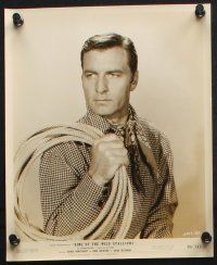 8r462 GEORGE MONTGOMERY 8 8x10 stills '50s great portraits of the actor in a variety of roles!
