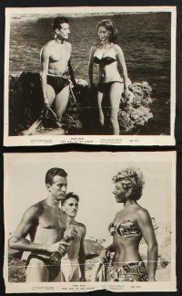 8r464 GIRL IN THE BIKINI 8 8x10 stills '58 w/ Brigitte Bardot and blonde in skimpy swimsuits!
