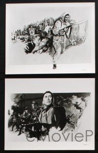 8r646 HEROES OF TELEMARK 5 8x10 stills '66 Kirk Douglas, Richard Harris and Nazis, cool art images!