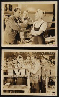 8r897 HERS TO HOLD 2 8x10 stills '43 cool images of gorgeous riveter Deanna Durbin, Joseph Cotten!