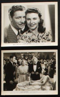 8r475 LUCKY PARTNERS 8 8x10 stills '40 Ronald Colman & Ginger Rogers are unmarried but win lottery!