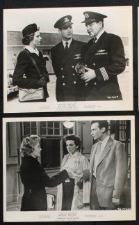 8r404 OUT OF THE CLOUDS 10 8x10 stills '57 airplane pilot Anthony Steel, James Robertson Justice