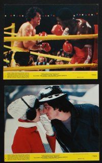 8r157 ROCKY II 7 8x10 mini LCs '79 Sylvester Stallone candid, Talia Shire, Burgess Meredith, boxing!