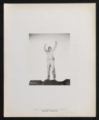 8r735 SLATTERY'S HURRICANE 4 8x10 stills '49 full-length portraits of a jubilant Richard Widmark!