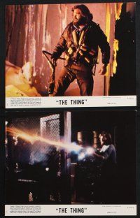 8r142 THING 8 8x10 mini LCs '82 John Carpenter, Kurt Russell, the ultimate in alien terror!