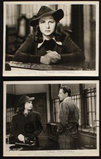 8r742 THREE STRANGERS 4 8x10 stills '46 cool images of Peter Lorre and sexy Geraldine Fitzgerald!
