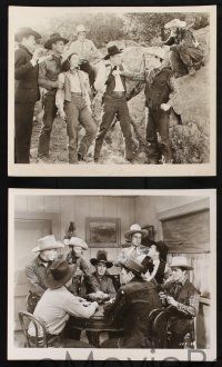 8r615 VALLEY OF VENGEANCE 6 8x10 stills '44 cowboy Buster Crabbe, Fuzzy, King of the Wild West!