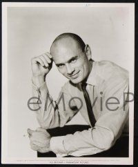 8r999 YUL BRYNNER 2 8x10 stills '57 cool smiling & serious smoking portraits by Bud Fraker!