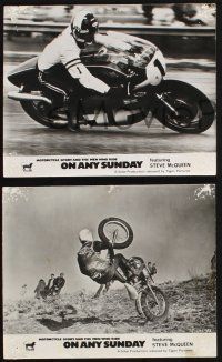 8r802 ON ANY SUNDAY 3 English 8x10 stills '71 Bruce Brown classic, motorcycle racing!