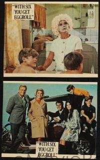 8r685 WITH SIX YOU GET EGGROLL 5 incomplete LCs '68 Doris Day, Keith, Carroll, heavily trimmed