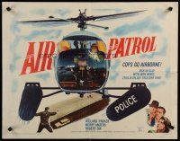 8s018 AIR PATROL 1/2sh '62 helicopter police, Willard Parker, Merry Anders, Robert Dix