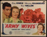 8s031 ARMY WIVES 1/2sh '44 Elyse Knox, Marjorie Rambeau, World War II Home Front!