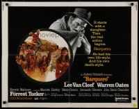 8s044 BARQUERO 1/2sh '70 Warren Oates, Lee Van Cleef with gun, western gunslinger action!