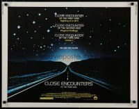 8s115 CLOSE ENCOUNTERS OF THE THIRD KIND 1/2sh '77 Steven Spielberg sci-fi classic!