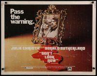 8s139 DON'T LOOK NOW 1/2sh '74 Julie Christie, Donald Sutherland, directed by Nicolas Roeg!