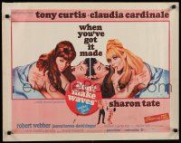8s140 DON'T MAKE WAVES 1/2sh '67 Tony Curtis with super sexy Sharon Tate & Claudia Cardinale!