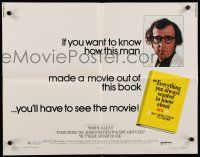 8s151 EVERYTHING YOU ALWAYS WANTED TO KNOW ABOUT SEX style A 1/2sh '72 Woody Allen directed!