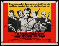 8s174 FRIENDS OF EDDIE COYLE 1/2sh '73 Robert Mitchum lives in a grubby, violent, dangerous world!