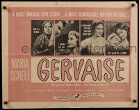 8s178 GERVAISE 1/2sh '57 Maria Schell, an unusual love story directed by Rene Clement!