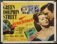 8s189 GREEN DOLPHIN STREET style B 1/2sh '47 Lana Turner, Van Heflin, written by Samson Raphaelson!