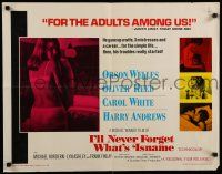 8s213 I'LL NEVER FORGET WHAT'S'ISNAME 1/2sh '68 Orson Welles, sexy Carol White, Michael Winner!