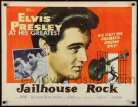 8s224 JAILHOUSE ROCK style B 1/2sh '57 art of rock & roll king Elvis Presley by Bradshaw Crandell!