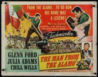 8s264 MAN FROM THE ALAMO style A 1/2sh '53 Boetticher, Glenn Ford was the man called The Coward!