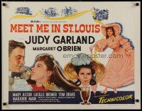 8s271 MEET ME IN ST. LOUIS 1/2sh R62 Judy Garland, Margaret O'Brien, classic musical!
