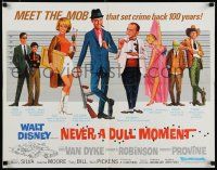 8s288 NEVER A DULL MOMENT 1/2sh '68 Disney, Dick Van Dyke, Edward G. Robinson, Dorothy Provine