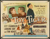 8s403 TOY TIGER style A 1/2sh '56 Jeff Chandler, Laraine Day, Tim Hovey, happiest picture of year!