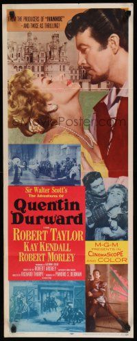 8s443 ADVENTURES OF QUENTIN DURWARD insert '55 English hero Robert Taylor romances Kay Kendall!