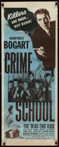 8s509 CRIME SCHOOL insert R56 Humphrey Bogart, the Dead End Kids turn into tomorrow's killers!