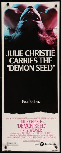 8s526 DEMON SEED insert '77 Julie Christie is profanely violated by a demonic machine!