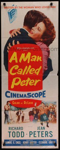 8s662 MAN CALLED PETER insert '55 Richard Todd & Jean Peters make your heart sing with joy!